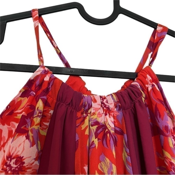 NWT ModCloth Illuminated Elegance Floral Halter Neck Maxi Dress Size 4X - Picture 6 of 11